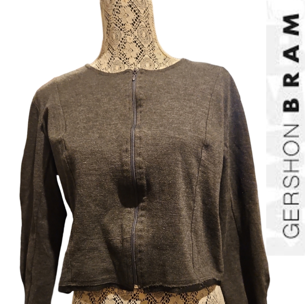 Gershon Bram Zippered Cropped Top